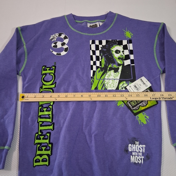 Beetlejuice Purple Graphic Sweater - Picture 5 of 6
